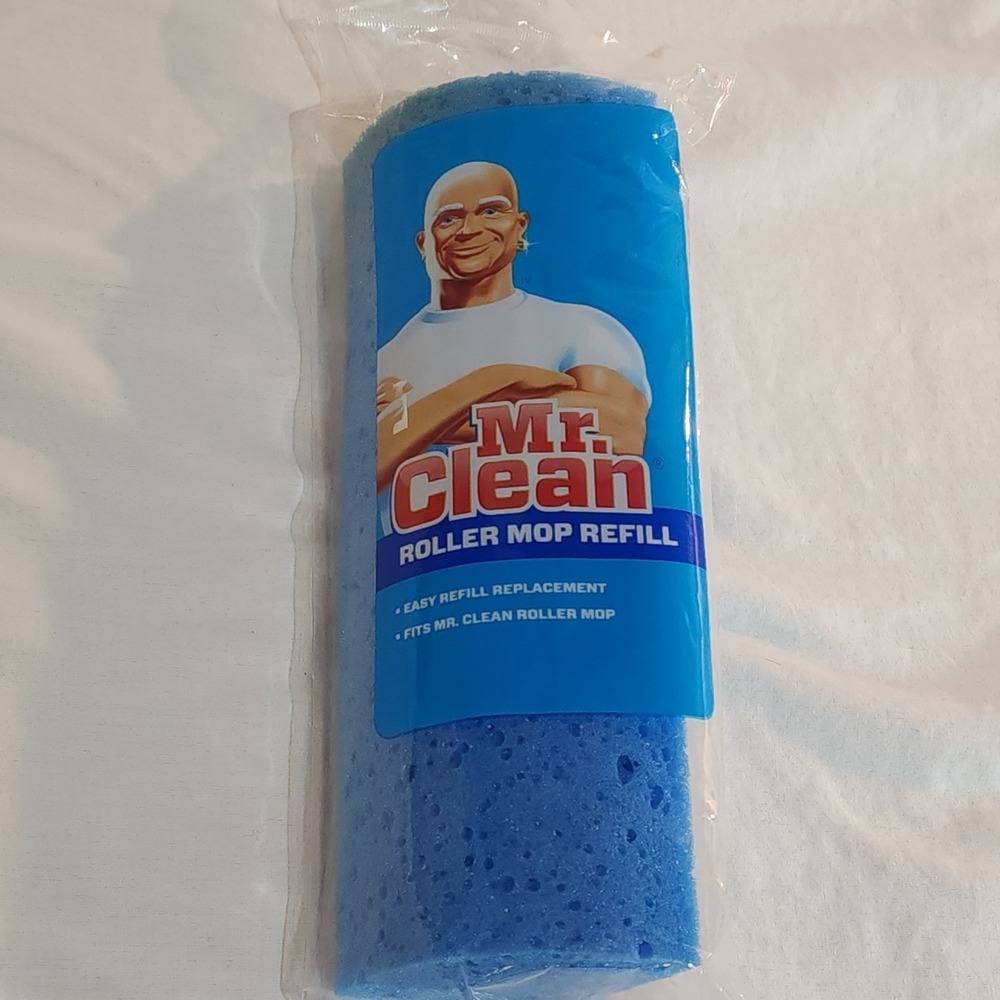MR. CLEAN Roller Mop Sponge Refill Blue (1-Pack) - NEW/SEALED 2016